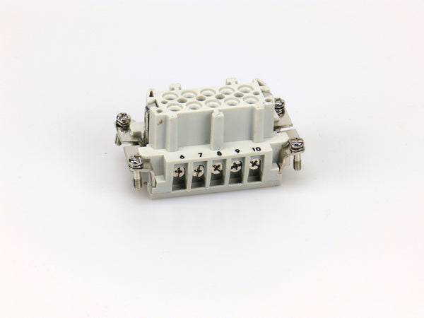 Bodemdeel stekker 10-P, female, PG16